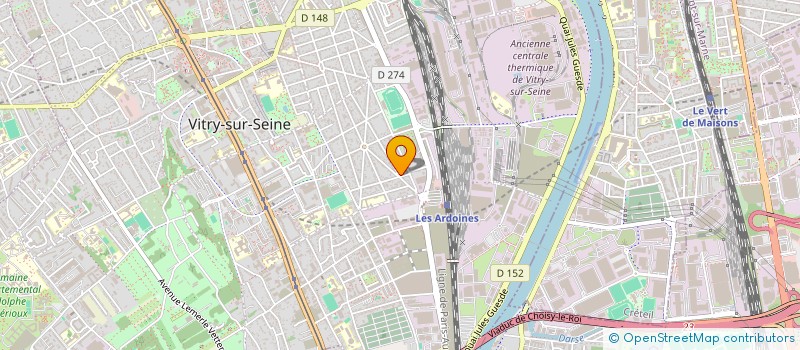 localisation de l'entreprise SPORIAN à VITRY-SUR-SEINE