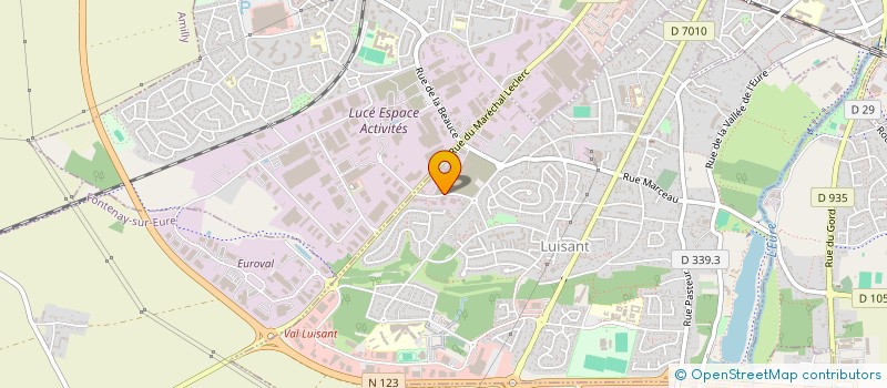 localisation de l'entreprise SPORNOVA à LUISANT