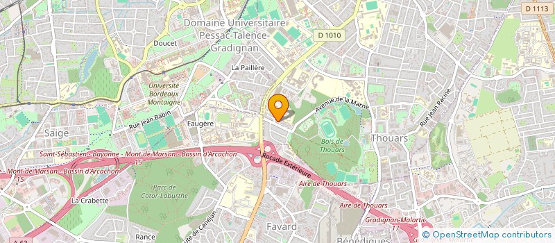 localisation de l'entreprise SPORSTAFF  TALENCE