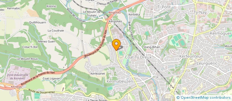 localisation de l'entreprise SPORT 1983 HOLDING  QUIMPER