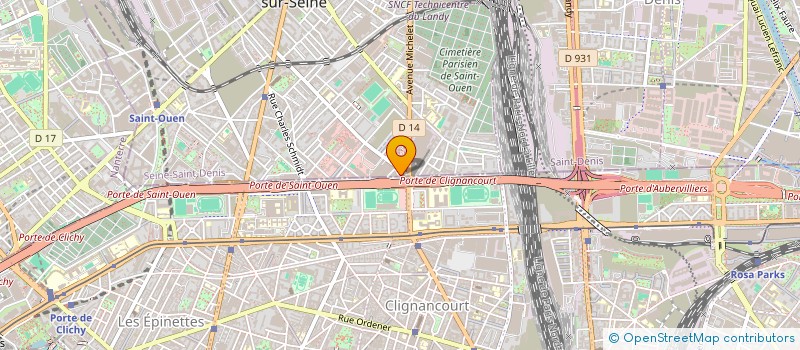 localisation de l'entreprise SPORT à SAINT-OUEN-SUR-SEINE