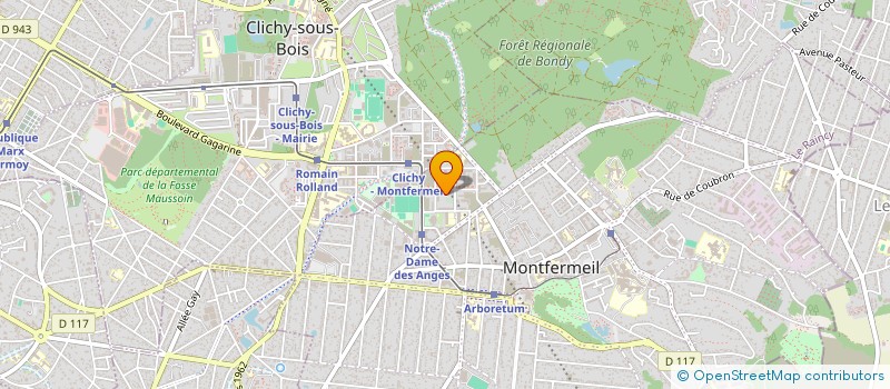 localisation de l'entreprise SPORT A VENIR ( SPAV )  MONTFERMEIL