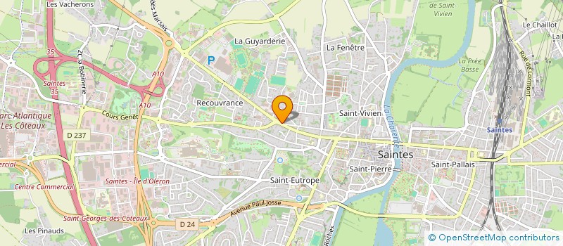 localisation de l'entreprise SPORT ACT.17 à SAINTES
