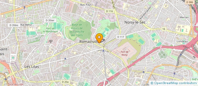 localisation de l'entreprise SPORT AMAT à ROMAINVILLE