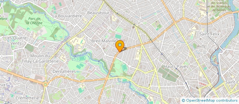 localisation de l'entreprise SPORT AND COM à NANTES
