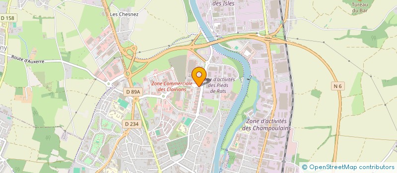 localisation de l'entreprise SPORT AND DEFENSE SAS à AUXERRE