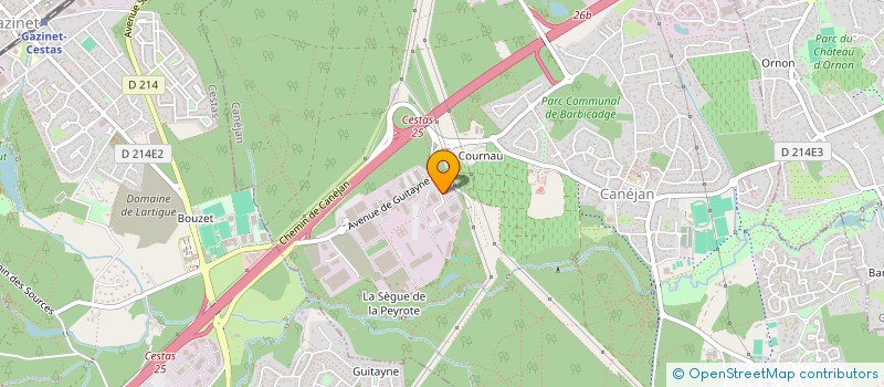 localisation de l'entreprise SPORT AND FITNESS 33  CANEJAN