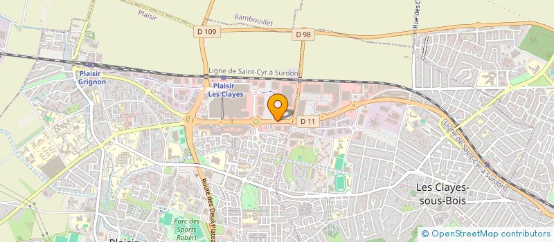 localisation de l'entreprise SPORT ASCENSION à PLAISIR