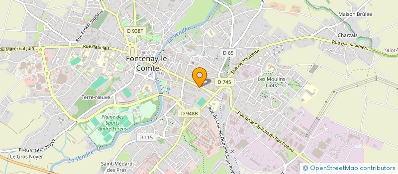 localisation de l'entreprise SPORT ATHLETIQUE FONTENAISIEN à FONTENAY-LE-COMTE