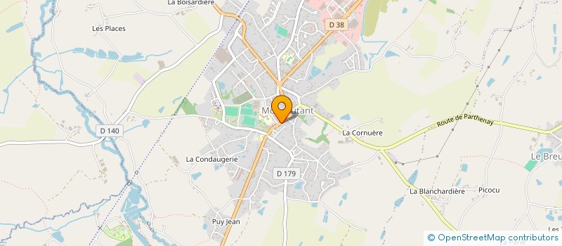 localisation de l'entreprise SPORT ATHLETIQUE MONCOUTANTAIS TENNIS DE TABLE  MONCOUTANT-SUR-SEVRE