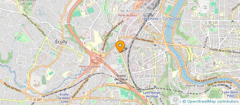 localisation de l'entreprise SPORT ATTITUDE à LYON