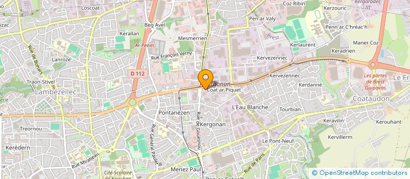 localisation de l'entreprise SPORT AUTO RENNES à BREST