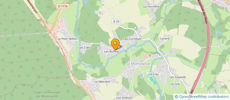 localisation de l'entreprise SPORT AUTO SERVICES à MONTAGNAT