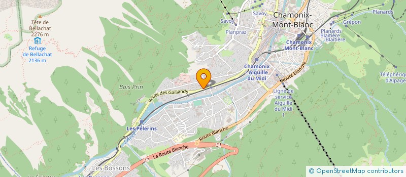 localisation de l'entreprise SPORT AVENTURE MONTAGNE  CHAMONIX-MONT-BLANC