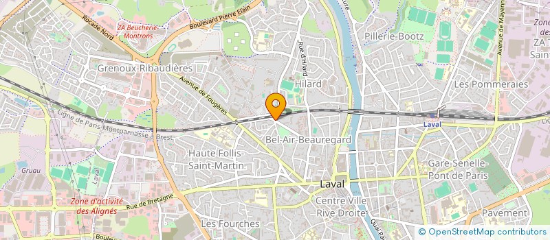 localisation de l'entreprise SPORT-BACK à LAVAL