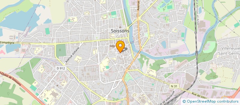 localisation de l'entreprise SPORT BAR II à SOISSONS