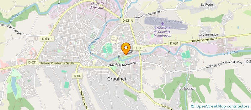 localisation de l'entreprise SPORT BENFICA ET GRAULHET  GRAULHET