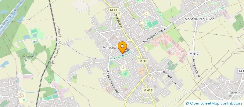 localisation de l'entreprise SPORT BILLARD CLUB ANNOEULLINOIS  ANNULLIN