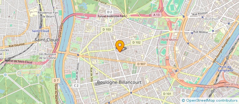 localisation de l'entreprise SPORT BOOKING à BOULOGNE-BILLANCOURT