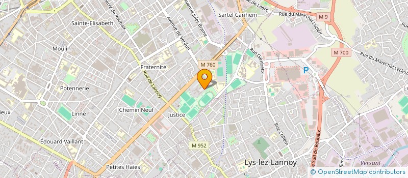 localisation de l'entreprise SPORT BUSINESS GROUP à ROUBAIX