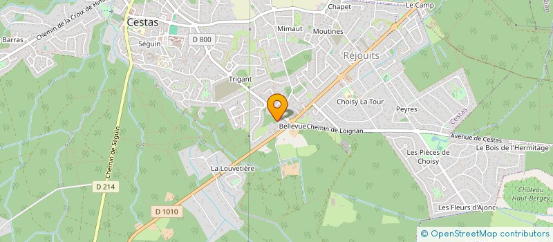 localisation de l'entreprise SPORT CAMPUS AQUITAINE  CESTAS