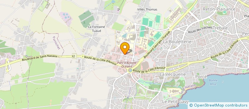 localisation de l'entreprise SPORT-CLUB OCEANIS  SAINT-NAZAIRE