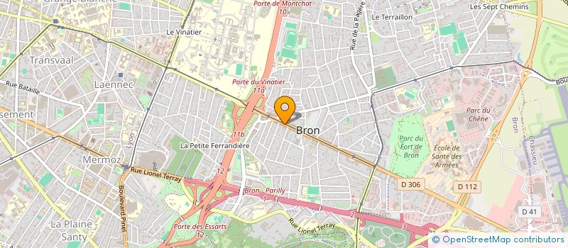 localisation de l'entreprise SPORT CLUB TRAV ETAT LYON à BRON