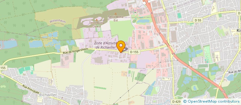 localisation de l'entreprise SPORT CO & MARQUAGE à RICHWILLER