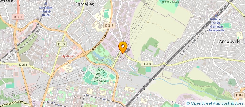 localisation de l'entreprise SPORT-COLOR EURL à SARCELLES