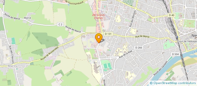 localisation de l'entreprise SPORT COMM à NEVERS