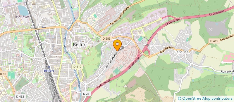 localisation de l'entreprise SPORT CONCEPT 90  BELFORT