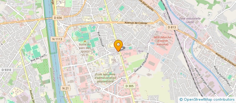 localisation de l'entreprise SPORT CONCEPT DIFFUSION  AGEN