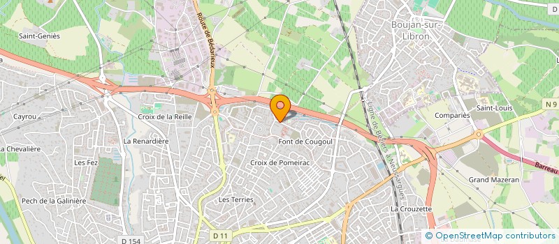 localisation de l'entreprise SPORT CULTURE DEVEZE  BEZIERS