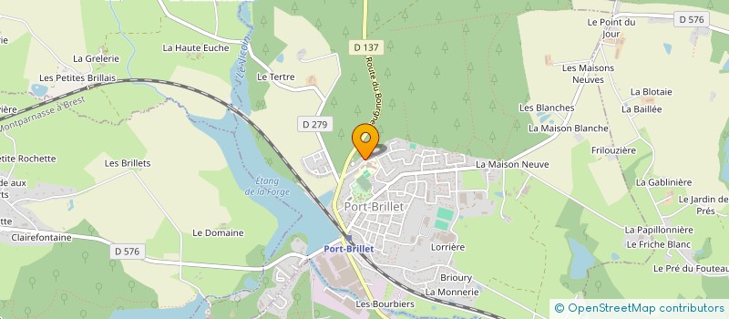 localisation de l'entreprise SPORT CULTURE ET LOISIRS  PORT-BRILLET