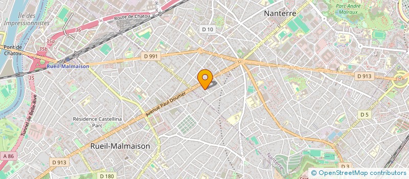 localisation de l'entreprise SPORT DANSE  NANTERRE