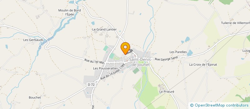 localisation de l'entreprise SPORT DANSE & JOY ! à SAINT-DENIS-DE-JOUHET