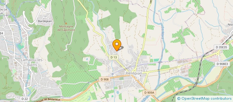 localisation de l'entreprise SPORT DES HAUTS CANTONS POUR TOUS  HEREPIAN