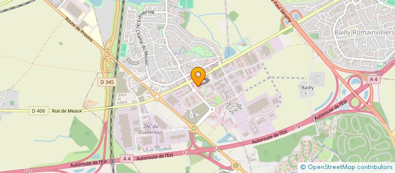 localisation de l'entreprise SPORT DETENTE  BAILLY-ROMAINVILLIERS