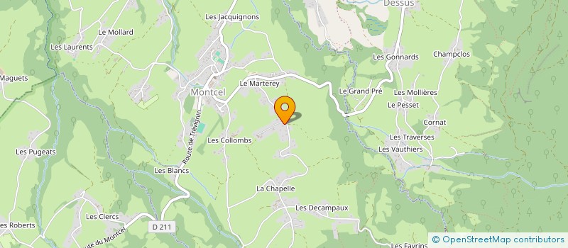 localisation de l'entreprise SPORT'DIF  MONTCEL