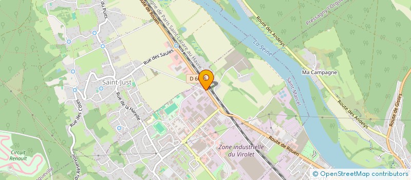 localisation de l'entreprise SPORT DYNAMIQUE 27  SAINT-MARCEL