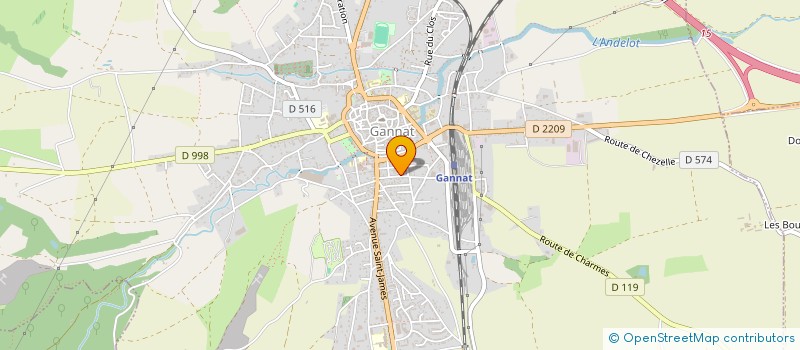 localisation de l'entreprise SPORT'EAM  GANNAT