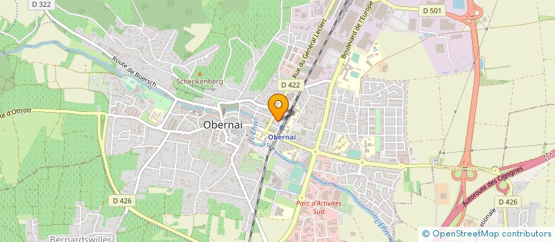 localisation de l'entreprise SPORT-EDUC  OBERNAI