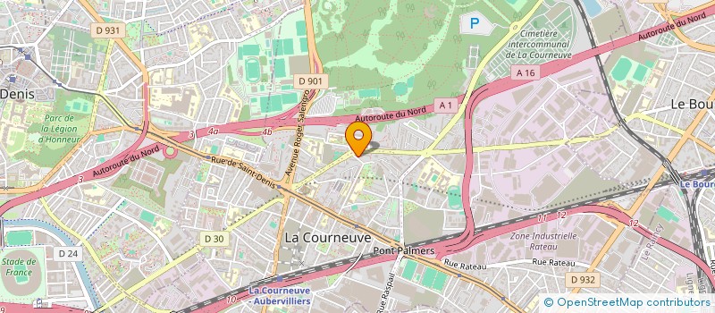 localisation de l'entreprise SPORT EDUCATION RESPECT POUR TOUS (SERT) à LA COURNEUVE