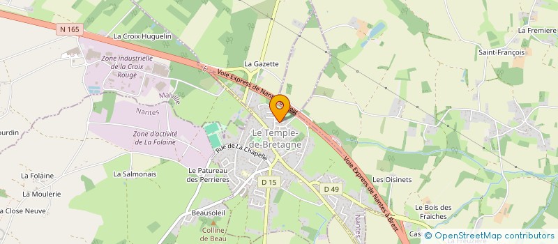 localisation de l'entreprise SPORT'ELAN  LE TEMPLE-DE-BRETAGNE