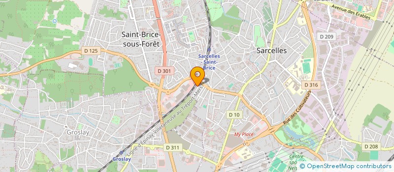 localisation de l'entreprise SPORT EN LIBERTE  SARCELLES
