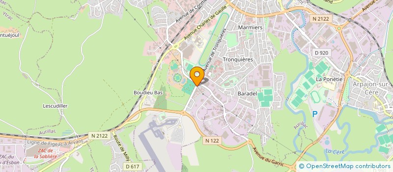 localisation de l'entreprise SPORT ENSEMBLE 15 à AURILLAC