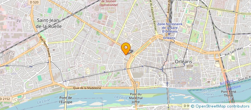 localisation de l'entreprise SPORT ENTREPRISE FORMATION à ORLEANS
