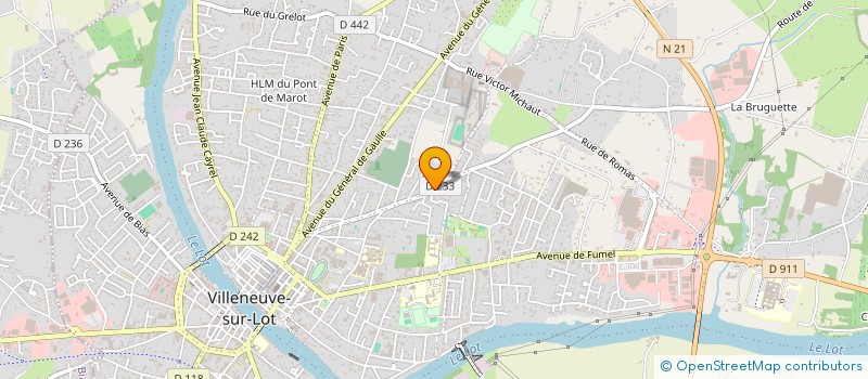 localisation de l'entreprise SPORT ENVIRONNEMENT SANTE AQUITAINE  VILLENEUVE-SUR-LOT