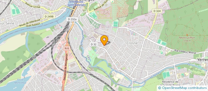 localisation de l'entreprise SPORT/ESCALE à CROSNE