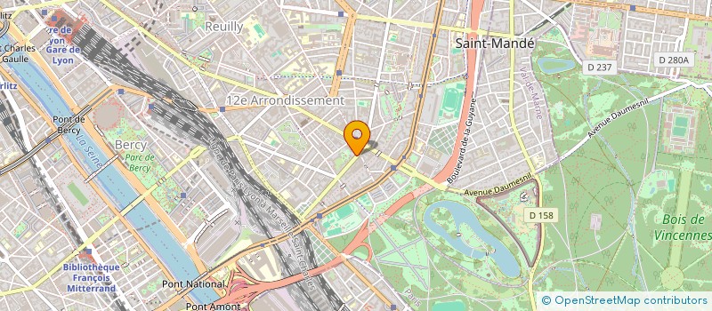 localisation de l'entreprise SPORT EST à PARIS